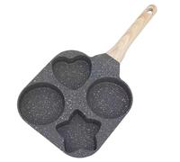 Poêle pour 4 oeufs, poêle à oeufs petits - cuiseur à oeufs frits de 4 tasses avec différentes formes, moule à oeufs multifonctionnel, machine à petit déjeuner dans la cuisine pour sandwichs avec