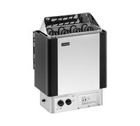 Uniprodo UNI_SAUNA_S6.0KW Poele sauna 6 kW 30 à 110 °C Minuterie et commande incluses Protection contre surchauffe Pour 5-9 m³ Montage mural Radiateur électrique chaleur sèche Accessoire sauna