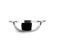 Ibili Poêle profonde Triply 24 cm avec poignées – Aluminium Argent/Métallique