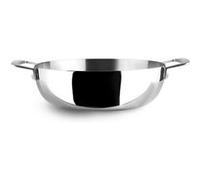 Poêle profonde avec poignées triply 24 cm - Ibili - Argent - Aluminium Argent