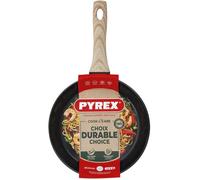 Pyrex – Poêle Cook&Care – Aluminium recyclé, Antiadhésif sans PFAS, Poignée effet bois – Ø24 cm