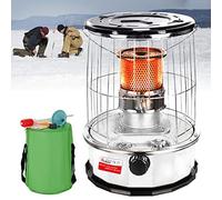 Poêle, radiateur intérieur extérieur, chauffage de brûleur, paraffine 6L avec storabag/noir / 1wick, vert, 1wick