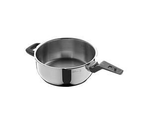 Poêle rapide WMF Perfect Premium 3l sans couvercle, marmite vapeur 22 cm, acier inoxydable poli Cromargan, induction