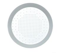 Poêle ronde perforée en aluminium pour pizza à croûte farcie, optimisée pour une utilisation au four avec un transfert de chaleur amélioré et des résultats de cuisson (B-33 cm)