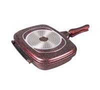 Poêle - ROYAL SWISS - Double Face - Marbre - Bordeaux - Chaleur Bien Distribuée