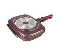 Poêle - ROYAL SWISS - Double Face - Marbre - Bordeaux - Chaleur Bien Distribuée