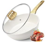 Poêle Sauteuse 28 Cm Avec Couvercle - Bord Haut - Revêtement En Granit Antiadhésif - 4,5 L - Sans Pfos/Pfoa - Cuisson Saine - Wo