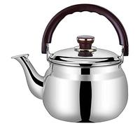 Poêle Superbe bouilloire 304 en acier inoxydable Whistling Tea Kettle For Stoveetop Tea Potttle pour cuisinière, cuisinière à gaz, céramique Stove Whistle Kettle Teakettle (1,8 L)