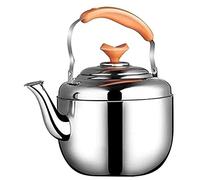 Poêle supérieur supérieur bouilloire 5,8 L sifflonnez la bouilloire en acier inoxydable siffler avec poignée isolée pour les tables de cuisson à induction coiffeuse sifflet kettle