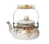 Poêle supérieur supérieur bouillonnement sifflet therme bouillonnement porcelaine bouillonnement bouilloire ménage émail thé kettle café kettle sifflet kettle teakettle