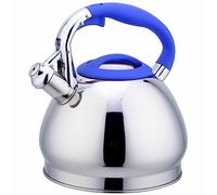 Poêle supérieur supérieur Kettle 304 en acier inoxydable 3L Tahe de bouettle Poo-to à thé pour poêle topot tople plateau avec poignée de coups de sifflet à poignée anti-calcul (bleu) (bleu)