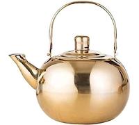 Poêle supérieur supérieur Kettle Small Modern Whistling Kettle Stoveetop Taapot en acier inoxydable Théâtre Kettle pour la cuisine Whistle Kettle Teakettle (argent, 1,5 L)