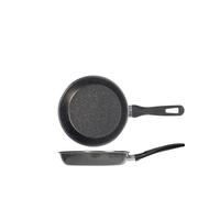 Poêle Tachetée K2 Acier Ferreux Revêtement Céramique 24 Cm, Noir