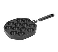 Poêle Takoyaki 12 trous, poêle à griller Takoyaki antiadhésive en aluminium, poêle à crêpes pour la cuisine à domicile pour la cuisson des boules de poulpe, des crêpes, des trous de beignets