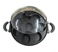 Poêle Takoyaki en alliage d'aluminium avec revêtement anti-adhésif pour cuisinière à gaz, moules à 7/12/19 trous pour omelettes, boulettes d'œufs, hamburgers, même ustensiles de cuisine chauffants