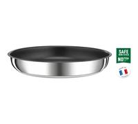Tefal Ingenio Preference Poêle 24 cm, Empilable, Acier inoxydable, Revêtement antiadhésif sûr, Induction, Fabriqué en France