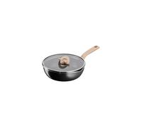 Tefal One Pick Pot Poêle profonde avec couvercle 24cm - pour 3 personnes | Wok induction polyvalent pour saisir et mijoter - Revêtement Titanium antiadhésif - Technologie Thermo-Signal de cuisson