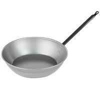 Poêle Vaello La Valenciana Honda - En acier poli - Avec manche unique - Couleur argent, Bois dense, Silver, 40 cm