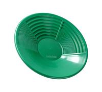 Poêle verte dorée avec rainures concaves de 34 cm pour une élimination efficace des impuretés et une rétention fine dans la poêle de prospection de rivière