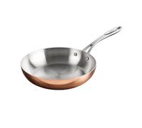 Vogue Poêle à frire Tri-paroi 24 cm CM679 – Aluminium/Acier inoxydable/Cuivre – Compatible induction