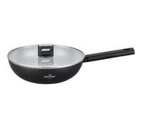 Poêle Wok 28cm avec couvercle tous feux dont induction Speiez Castle Collection Noir Swiss Haus SH-SCW28B