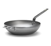 De Buyer Poêle wok 5617.32 acier doux 32 cm argent G