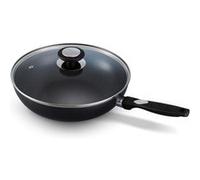 Poêle Wok couvercle Pro induc 28 cm - Beka - Noir - Aluminium noir G