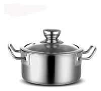 Poêle Wok en Acier Inoxydable, marmite à Soupe, Mini marmite, ustensiles de Cuisine, Restaurant, Nouilles au Lait, Bouillie (Renne de Noël)