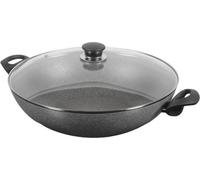 Poele Wok Ferrara 36 CM Granit Antiadhésive Avec Couvercle