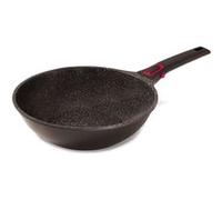 Baumalu Poêle wok Granit Pro Céramique 30 cm Fonte aluminium Noir G