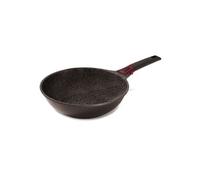 Baumalu Poêle wok Granit Pro Céramique 30 cm Fonte aluminium Noir G