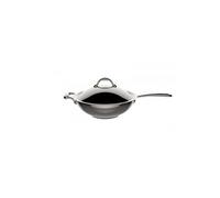 Lagostina - Poãªle Wok Accademia Lagofusion Inox Ã30 Cm + Couvercle - Gris Gris