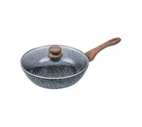 Poêle/Wok - KINGHOFF - KH1584 - 28 cm - Granit - Design en bois