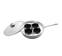 Poêles à œufs antiadhésives | Coquetiers pochés - 4 pocheuses à œufs pochés pour petit déjeuner, brunch, déjeuner, dîner
