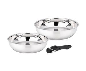 Poêles - BAUMALU - Comète - Set 2 pièces - 24 et 28 cm - Manche amovible
