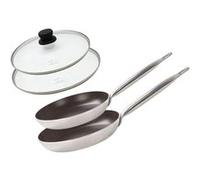 Poêles compatible Elo Bistro Line Set de 2 28 et 32 cm Transparent,Noir,Gris