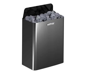 Poêles de sauna Harvia The Wall Black E 1/3-phase 6.0 kW | commande séparée requise | HSWE600400M