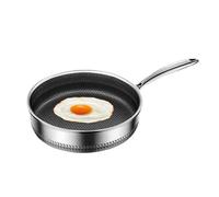 Poêles inoxydables durables - ustensiles de cuisson polyvalents pour sauter légumes et viandes, accessoires cuisine maison | gadgets performants pour cuisiner plats sautés facilement et efficaceme