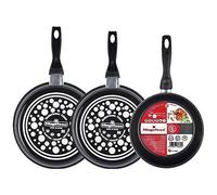 Poêles - MAGEFESA - Lot de 3 - Acier vitrifié - Antiadhésif bicouche - Compatible induction