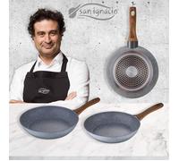 San Ignacio Set poêles Daimiel, aluminium forgé, induction 22/26/28