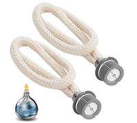 Poeloisy Lot de 2 Mèches pour Lampe Catalytique 18 mm - Brûleur Catalytique de Rechange en Argile et Tissu Métal pour Lampe Parfumée à Huile, Purificateur d’Air et Aromathérapie Maison Bureau Hôtel