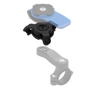 Poeloisy Support Téléphone Moto avec Amortisseur de Vibrations Bleu Noir, Compatible Smartphones Universels, Suitable for Vélo, Scooter, Trottinette, Quad, Guidon avec Système Antichoc Résistant