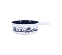 Poêlon à fondue - NOUVEL - Alpfest - 22 cm - 1 8 L - Fonte - Blanc et noir