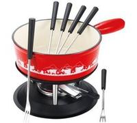 Poêlon savoyard en fonte émaillée 22cm rouge - 403815 - TABLEANDCOOK