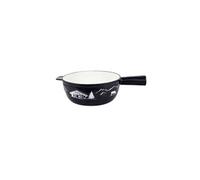Poêlon savoyard en fonte émaillée 24cm noir Table&cook SH004 gris