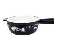 Poêlon savoyard en fonte émaillée 24cm noir Table&cook SH004