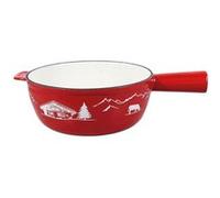 Poêlon savoyard en fonte émaillée 24cm rouge Table&cook SH003