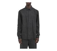 Poeme Bohemien - Camicia Regular in Lino - Homme - Chemises - Gris - Taille: L