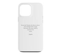 Poème Sappho - Solitude - Poésie lyrique Grecque Antique Coque pour iPhone 13 Pro Max