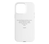 Poème Sappho - Solitude - Poésie lyrique Grecque Antique Coque pour iPhone 15 Pro Max